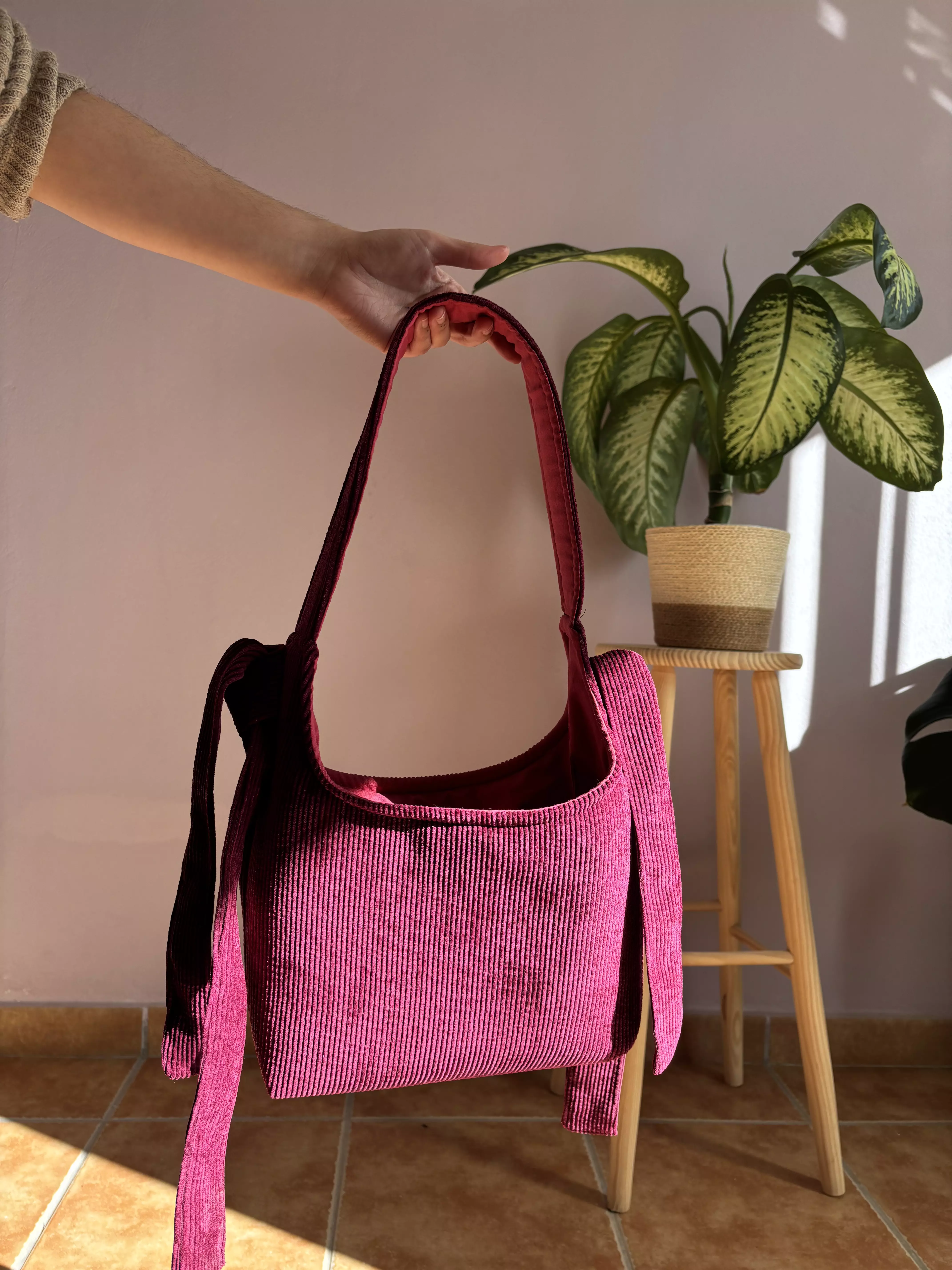 Bolso Pana Granate - Imagen 3